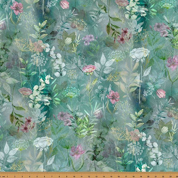 Blush Garden - Dusty Blue by Hoffman by the yard 3104