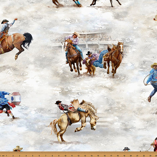 Rodeo Dreams - Rodeo Print by Hoffman by the yard 3221