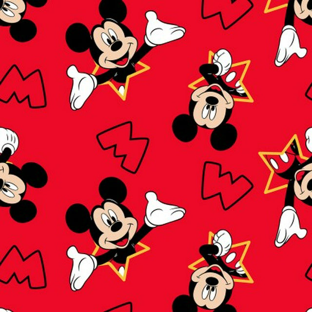 Licensed Fleece - Mickey Mouse by Springs Industries by the YARD Stitched by Jessi Rose