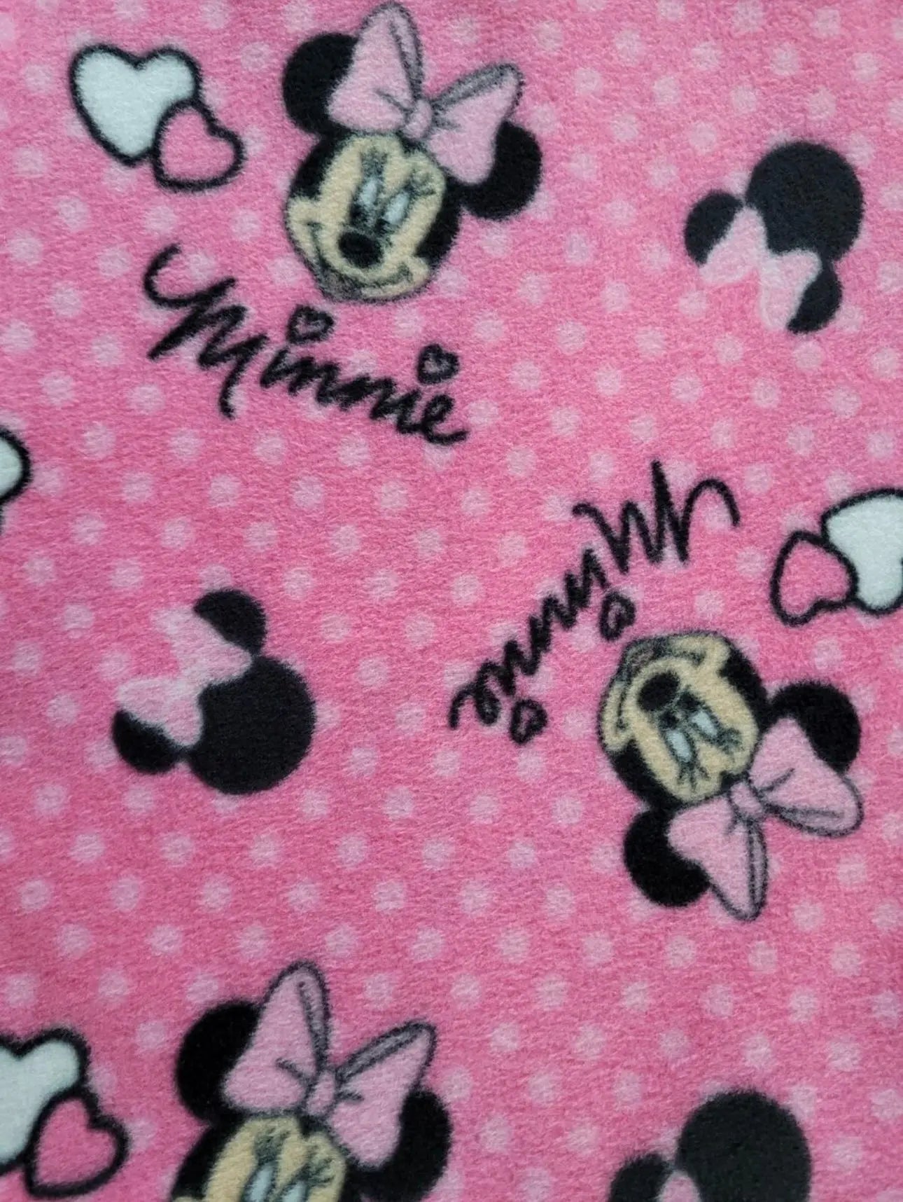 Licensed Fleece - Minnie Mouse by Springs Industries by the YARD Stitched by Jessi Rose