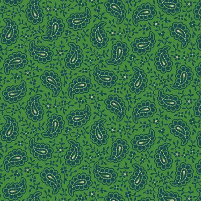 Westmoreland Green Paisley by Marcus Prints by the YARD Stitched by Jessi Rose