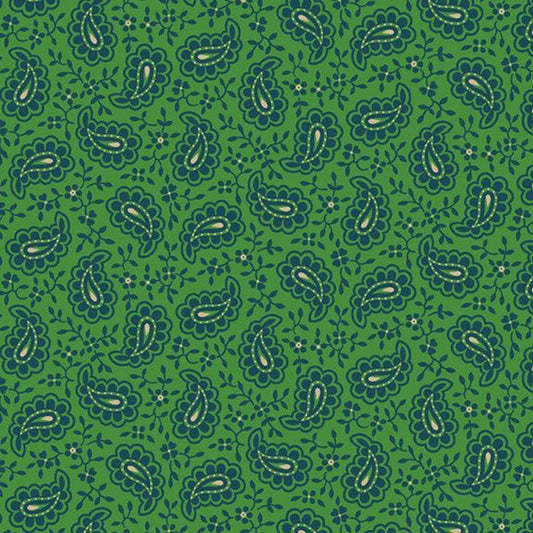 Westmoreland Green Paisley by Marcus Prints by the YARD