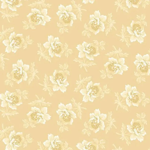 Golden Era Yellow Floral by Marcus Prints by the YARD Stitched by Jessi Rose