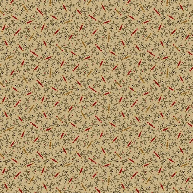 Butternut & Peppercorn II by Pam Buda - Pick up Sticks Beige for Marcus Prints by the YARD 2940 Stitched by Jessi Rose