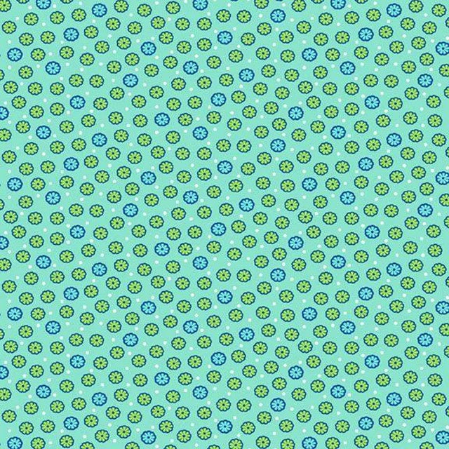 Sunny Days - Green/Blue Floral by Marcus Prints by the YARD 2781