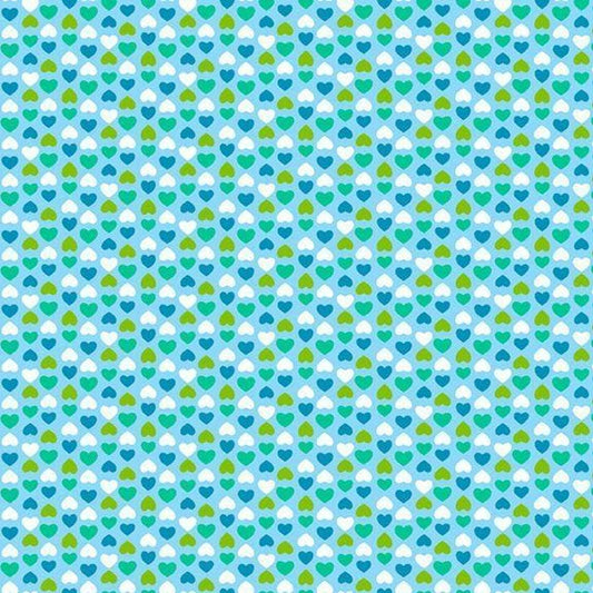 Sunny Days - Blue Hearts by Marcus Fabrics by the YARD 2784