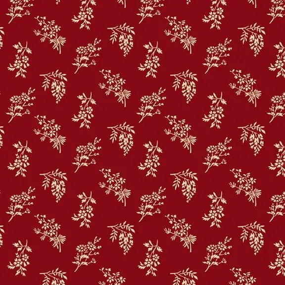 Vintage Charm by Judie Rothermel - Cut Flower Red by Marcus Fabrics by the YARD 2984 Stitched by Jessi Rose