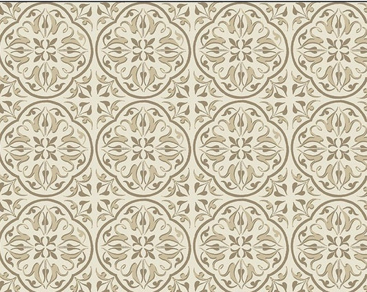 Paper Petals Beige Floral by Nancy Rink for Marcus Prints by the YARD