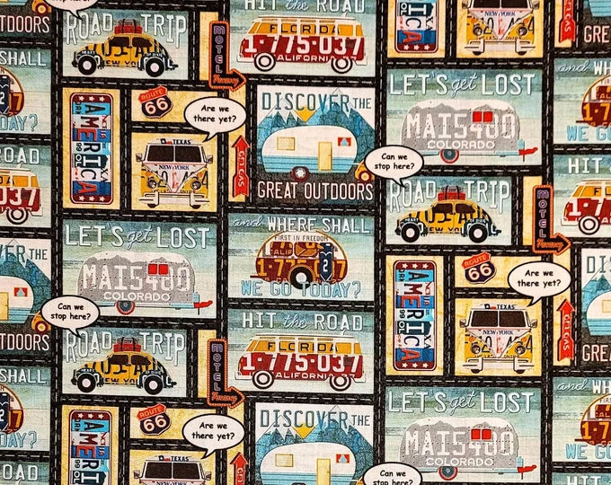 Springs Creative - Let's Get Lost by Kate Ward Thacker by the yard 2828 Stitched by Jessi Rose