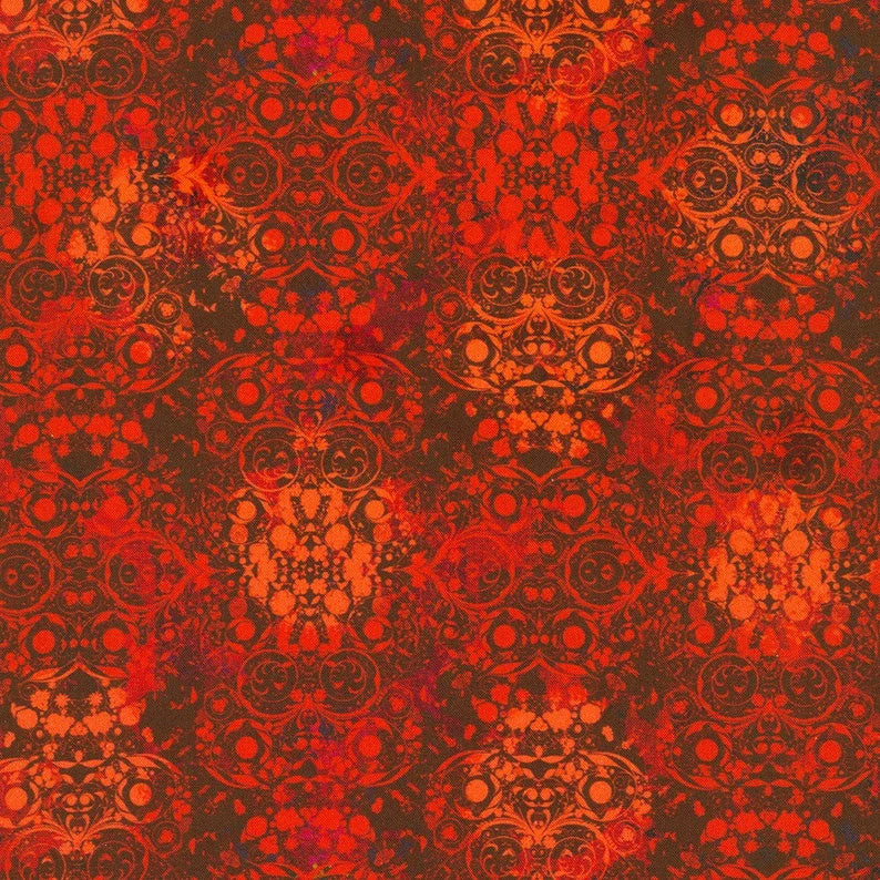 Secret Garden by Robert Kaufman - Red Tonal by the yard 3014