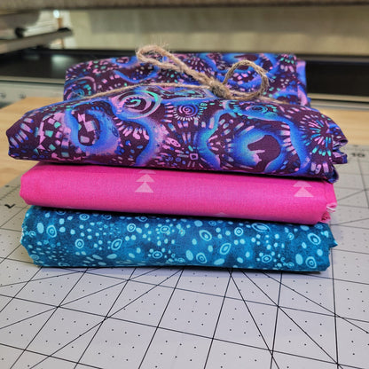 3-Yard Fabric Bundle - 1 Yard of Each of 3 Unique Fabrics -Curated and Specifically Designed for 3-Yard Quilt Patterns- 100% Cotton-70