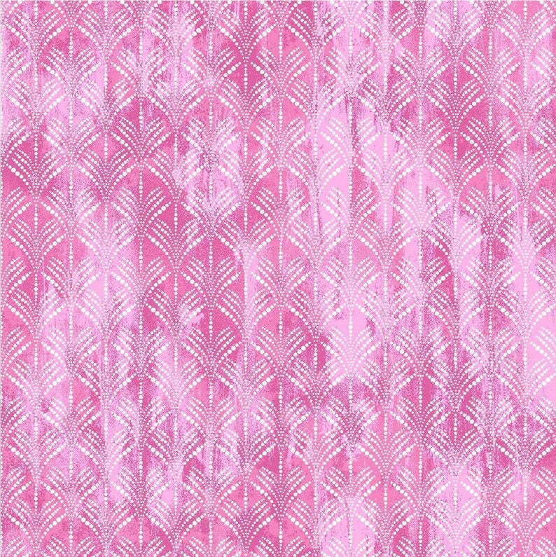 Pink Fabric Quilting Cotton Yesterday Geo Texture Pink by Oasis Fabrics by THE YARD