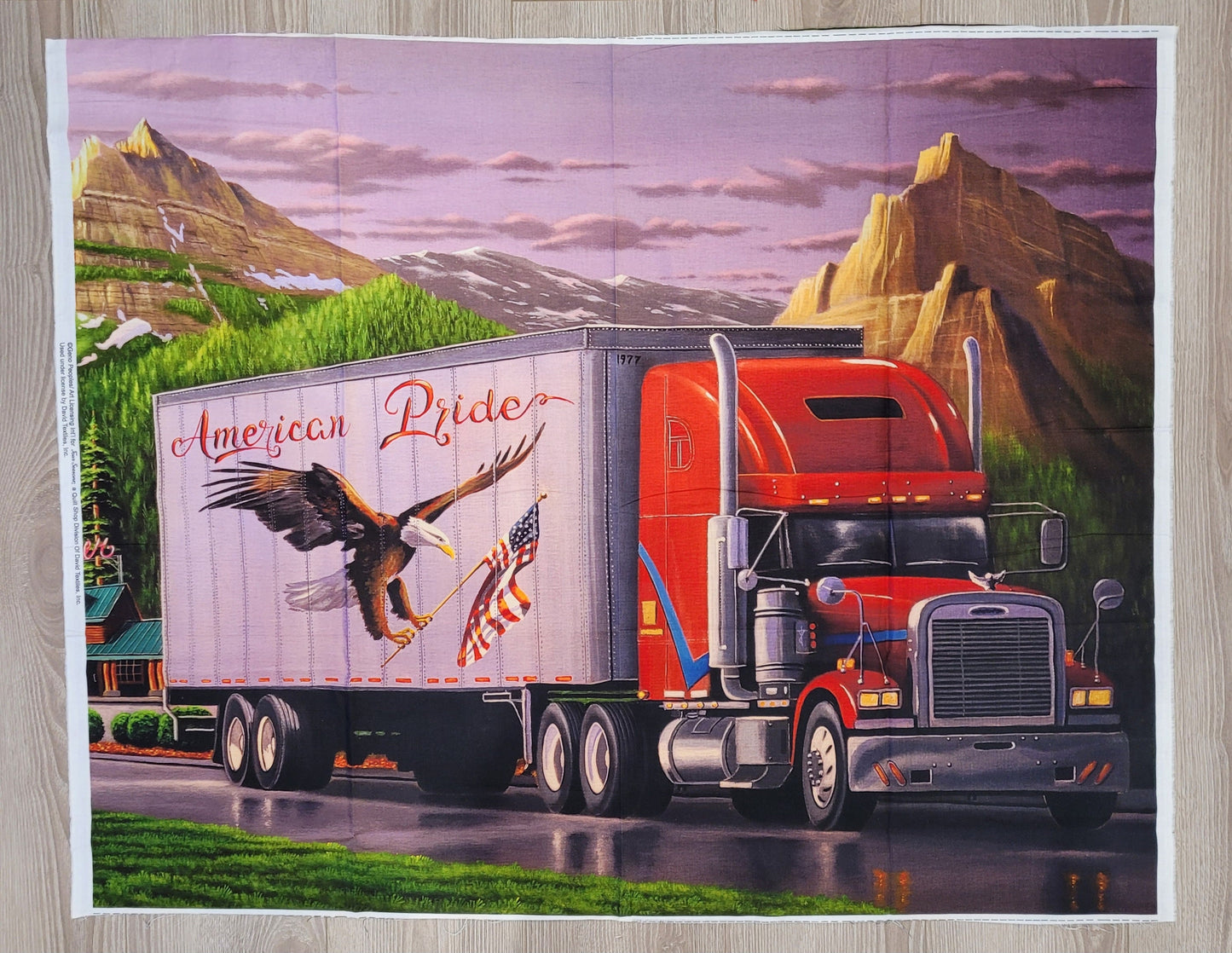 Trucking in the USA Eagle Flag By the Panel 36 x 43 inches American Pride