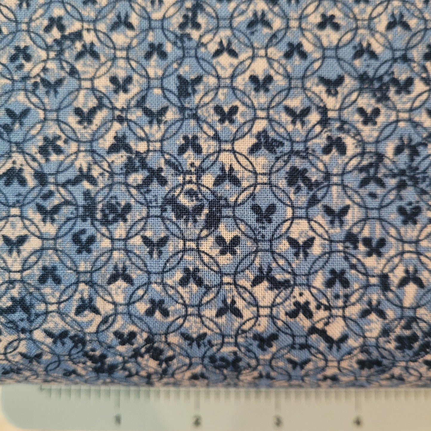 Blue Fabric Quilters Cotton Gallery Romantic Garden