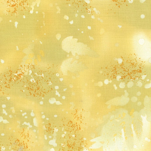 Yellow/Green Fossil Fern Berartex Quilters Cotton Fabric by THE YARD