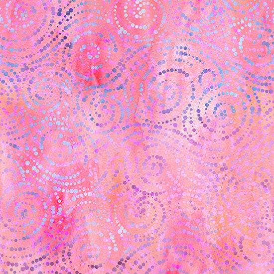 Hoffman Midsummer Night's Dream Shrimp Fabric by the Yard