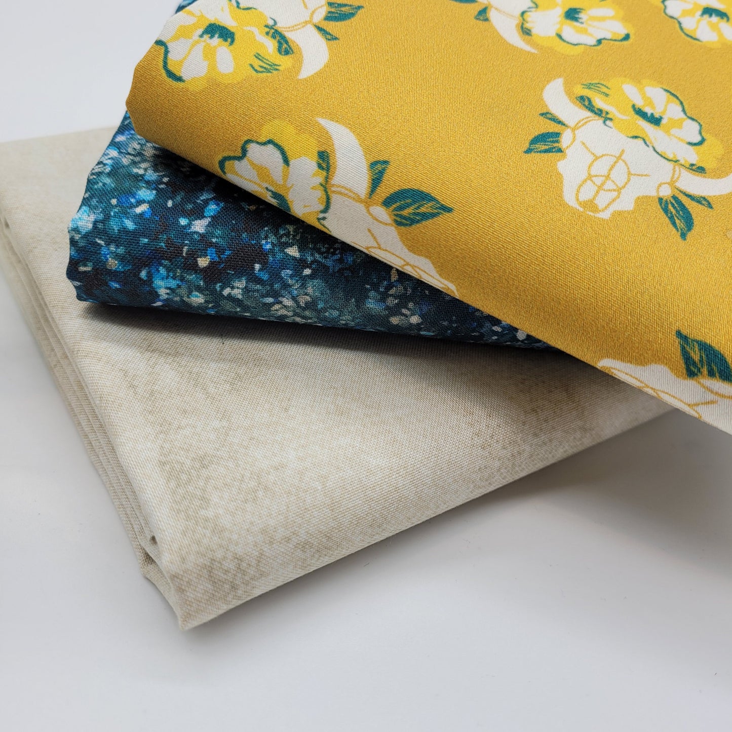 3-Yard Fabric Bundle - 1 Yard of Each of 3 Unique Fabrics -Curated and Specifically Designed for 3-Yard Quilt Patterns- 100% Cotton-104