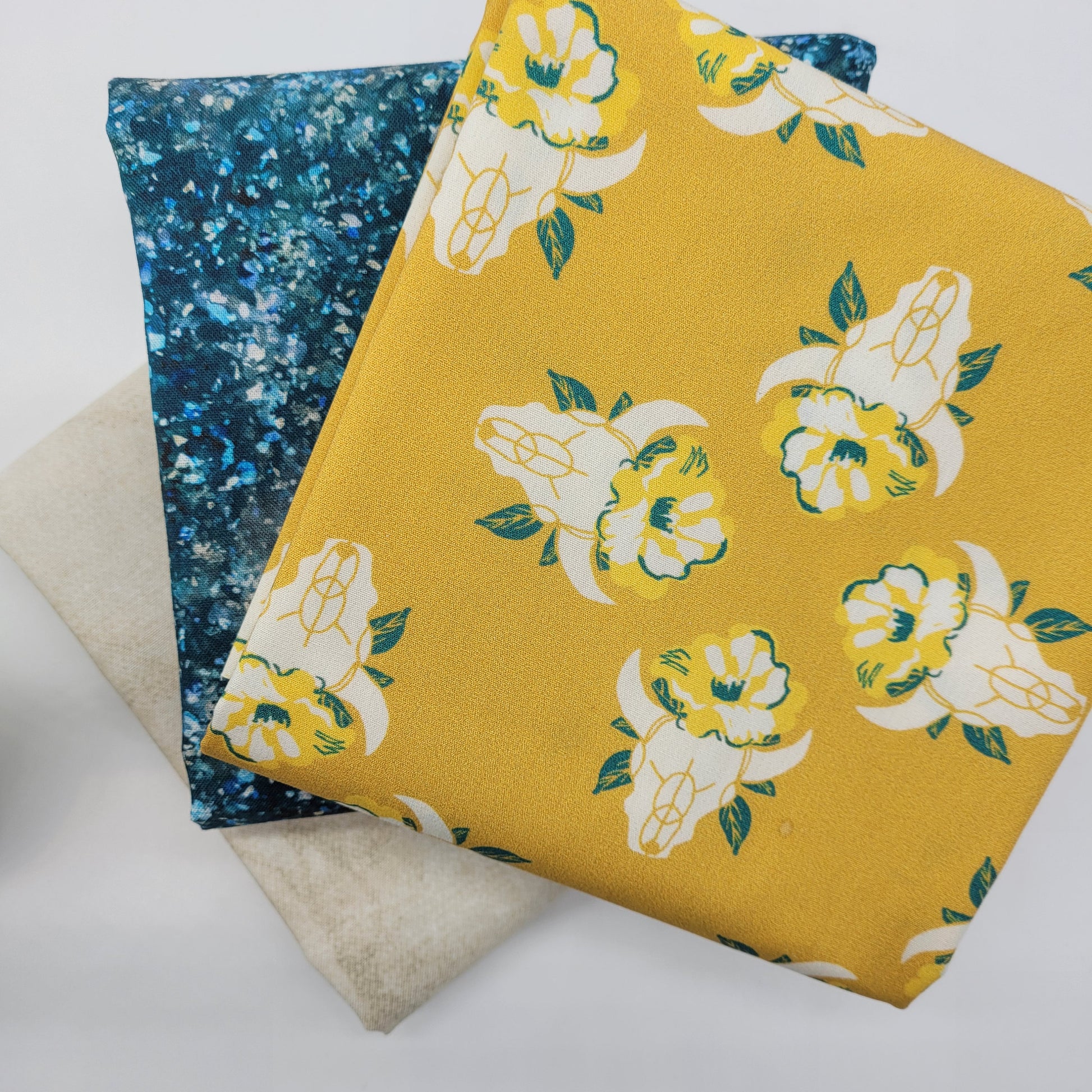 3-Yard Fabric Bundle - 1 Yard of Each of 3 Unique Fabrics -Curated and Specifically Designed for 3-Yard Quilt Patterns- 100% Cotton-104