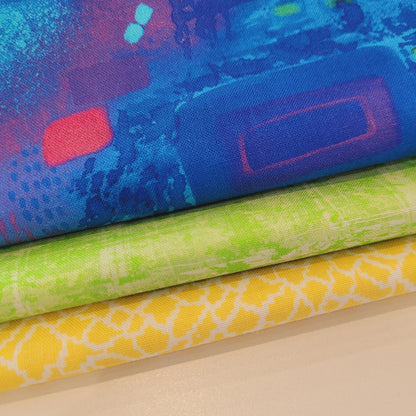 3-Yard Fabric Bundle - 1 Yard of Each of 3 Unique Fabrics -Curated and Specifically Designed for 3-Yard Quilt Patterns- 100% Cotton-85