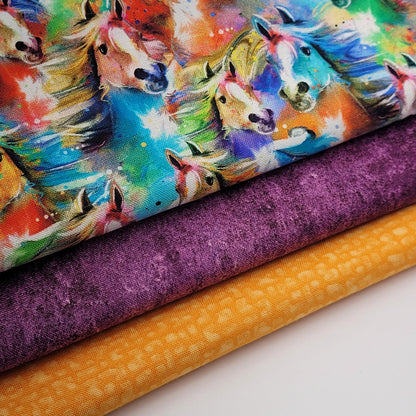 3-Yard Fabric Bundle - 1 Yard of Each of 3 Unique Fabrics -Curated and Specifically Designed for 3-Yard Quilt Patterns- 100% Cotton-97