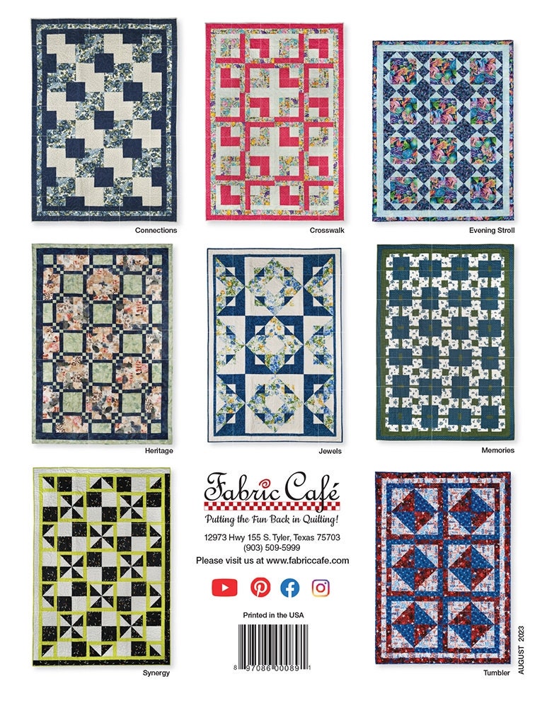 One Block 3-Yard Quilts Book by Fabric Café