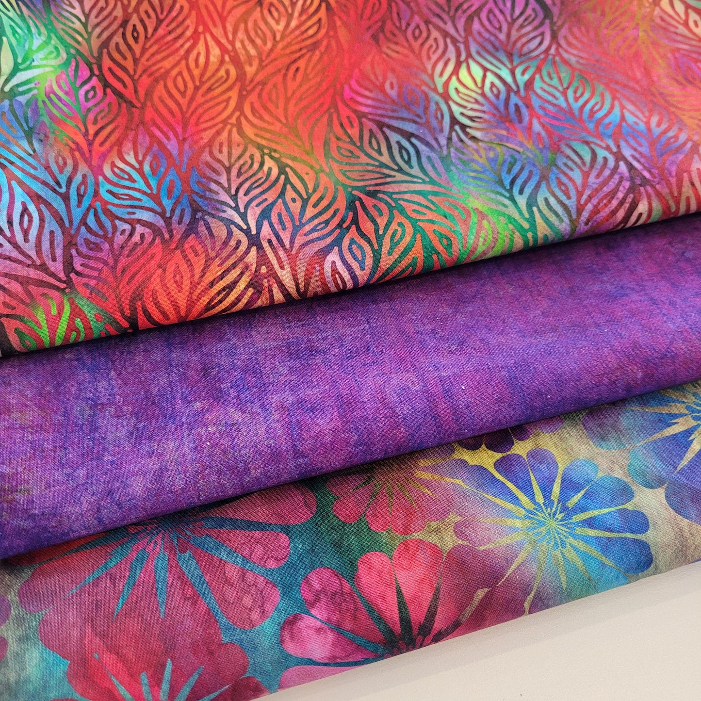 3-Yard Fabric Bundle - 1 Yard of Each of 3 Unique Fabrics -Curated and Specifically Designed for 3-Yard Quilt Patterns- 100% Cotton-77