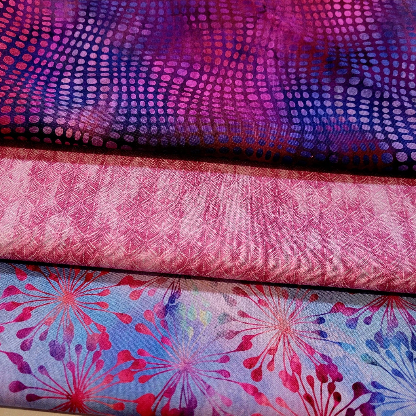 3-Yard Fabric Bundle - 1 Yard of Each of 3 Unique Fabrics -Curated and Specifically Designed for 3-Yard Quilt Patterns- 100% Cotton-56