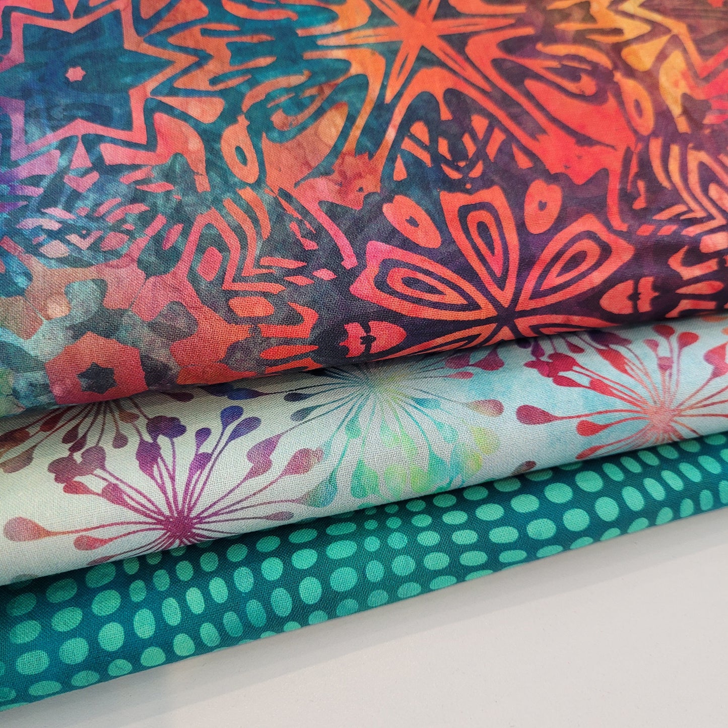 3-Yard Fabric Bundle - 1 Yard of Each of 3 Unique Fabrics -Curated and Specifically Designed for 3-Yard Quilt Patterns- 100% Cotton-80