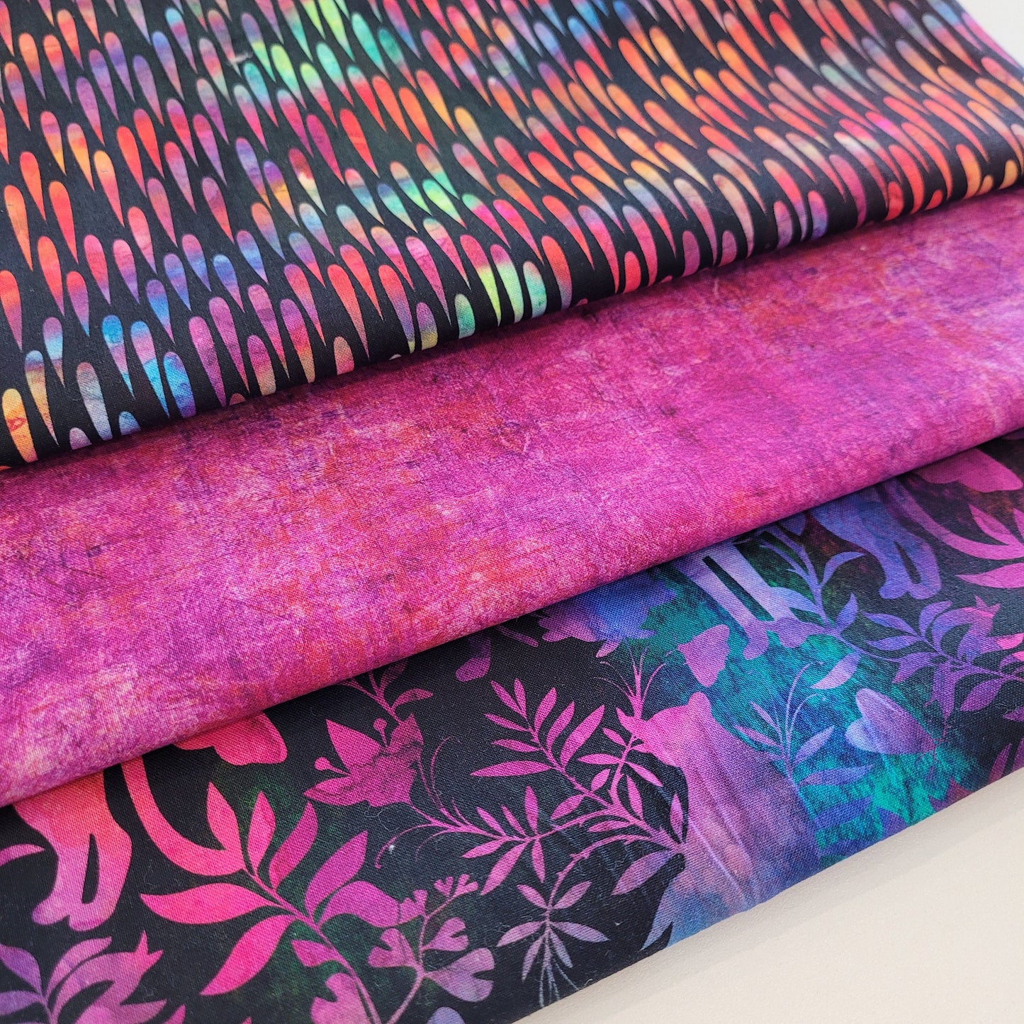 3-Yard Fabric Bundle - 1 Yard of Each of 3 Unique Fabrics -Curated and Specifically Designed for 3-Yard Quilt Patterns- 100% Cotton-76