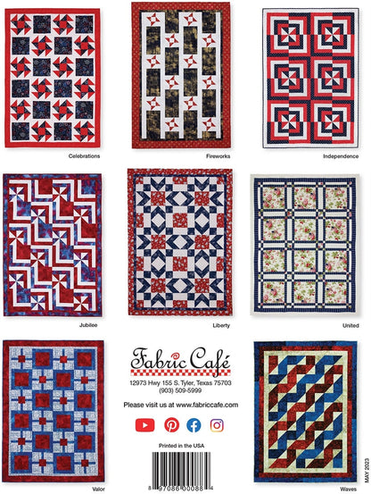 Make it Patriotic With 3-Yard Quilts Book by Fabric Cafe