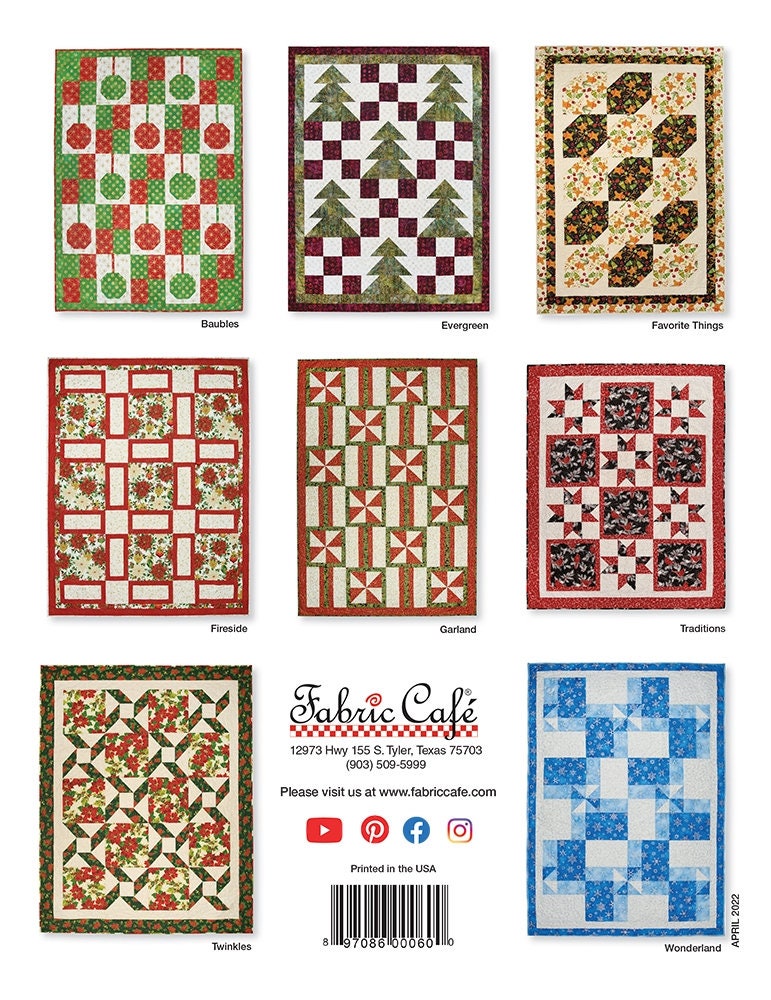 Make it Christmas With 3-Yard Quilts Book by Fabric Cafe