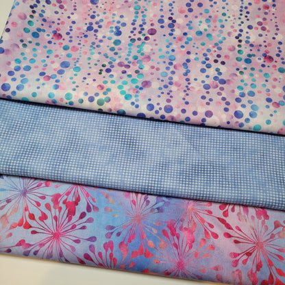 3-Yard Fabric Bundle - 1 Yard of Each of 3 Unique Fabrics -Curated and Specifically Designed for 3-Yard Quilt Patterns- 100% Cotton-43