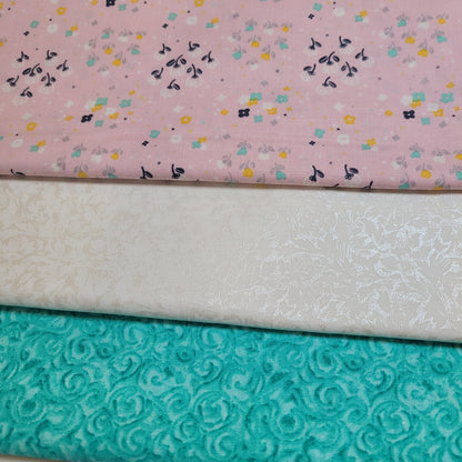 3-Yard Fabric Bundle - 1 Yard of Each of 3 Unique Fabrics -Curated and Specifically Designed for 3-Yard Quilt Patterns- 100% Cotton-33