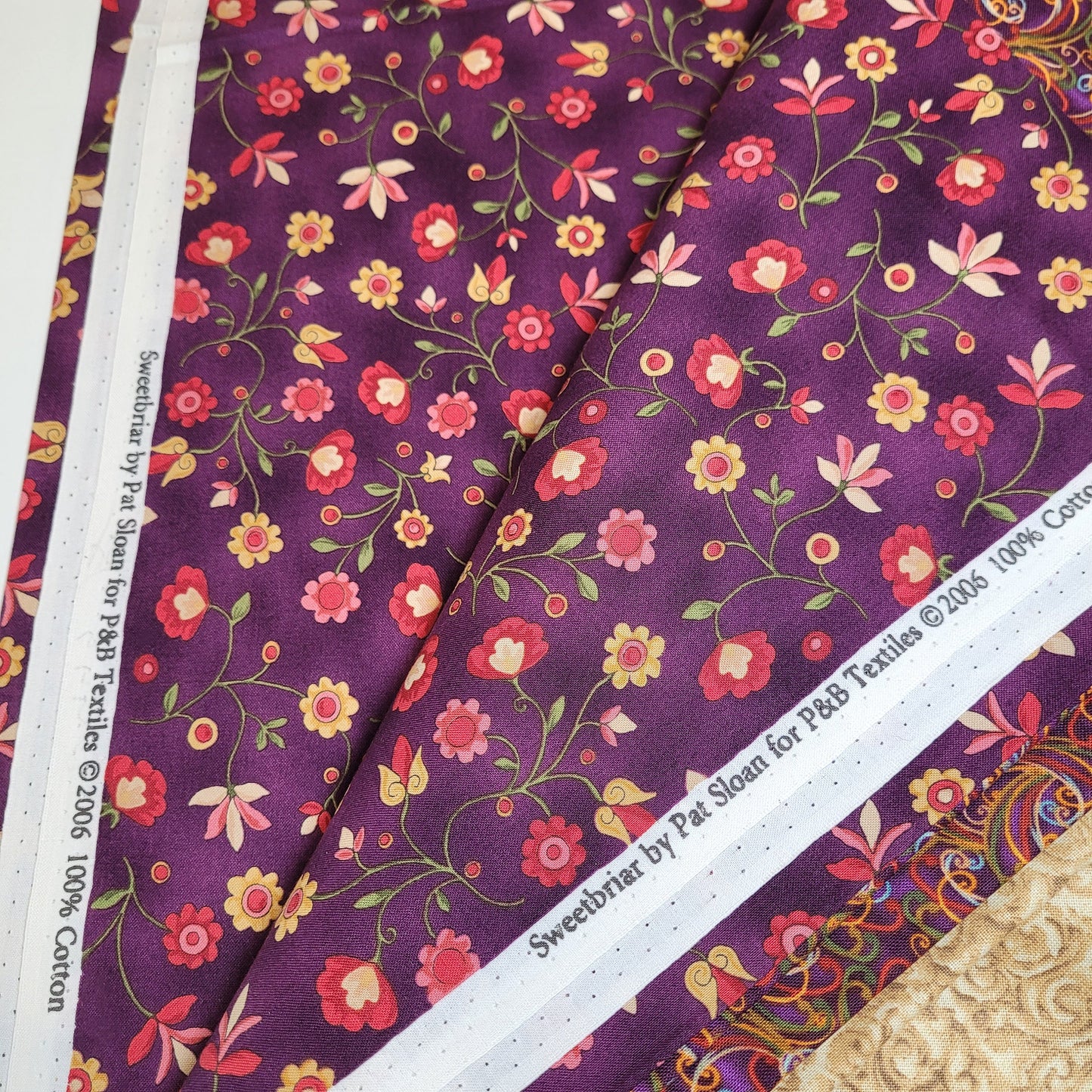 3-Yard Fabric Bundle - 1 Yard of Each of 3 Unique Fabrics -Curated and Specifically Designed for 3-Yard Quilt Patterns- 100% Cotton-20