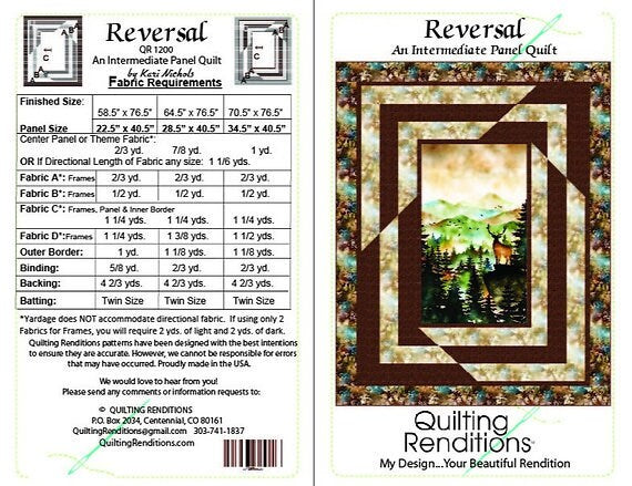 Reversal: a physical pattern by Quilting Renditions