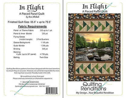 In Flight: a physical pattern by Quilting Renditions