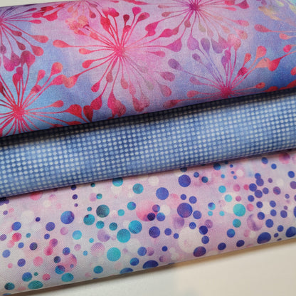 3-Yard Fabric Bundle - 1 Yard of Each of 3 Unique Fabrics -Curated and Specifically Designed for 3-Yard Quilt Patterns- 100% Cotton-43