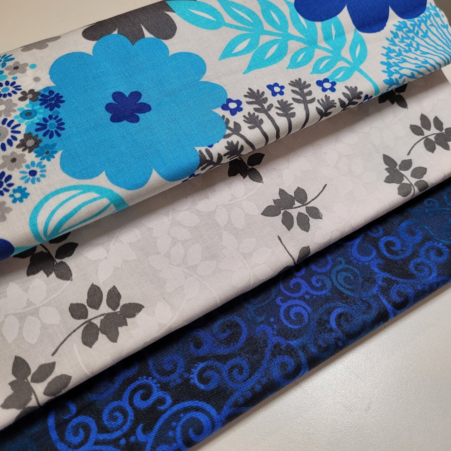 3-Yard Fabric Bundle - 1 Yard of Each of 3 Unique Fabrics -Curated and Specifically Designed for 3-Yard Quilt Patterns- 100% Cotton-22