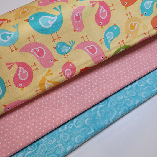 3-Yard Fabric Bundle - 1 Yard of Each of 3 Unique Fabrics -Curated and Specifically Designed for 3-Yard Quilt Patterns- 100% Cotton-19