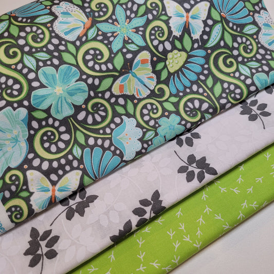 3-Yard Fabric Bundle - 1 Yard of Each of 3 Unique Fabrics -Curated and Specifically Designed for 3-Yard Quilt Patterns- 100% Cotton-15