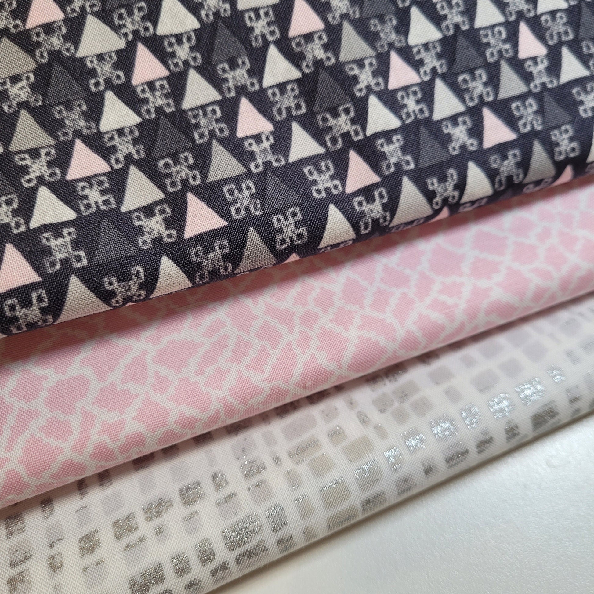 3-Yard Fabric Bundle - 1 Yard of Each of 3 Unique Fabrics -Curated and Specifically Designed for 3-Yard Quilt Patterns- 100% Cotton-1