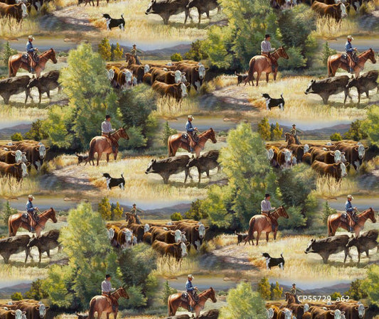 Springs Creative - Sagebrush - Cowboy Ranch by the Yard 2430