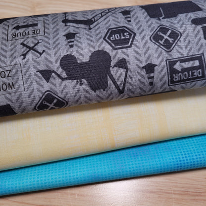 3-Yard Fabric Bundle - 1 Yard of Each of 3 Unique Fabrics -Curated and Specifically Designed for 3-Yard Quilt Patterns- 100% Cotton