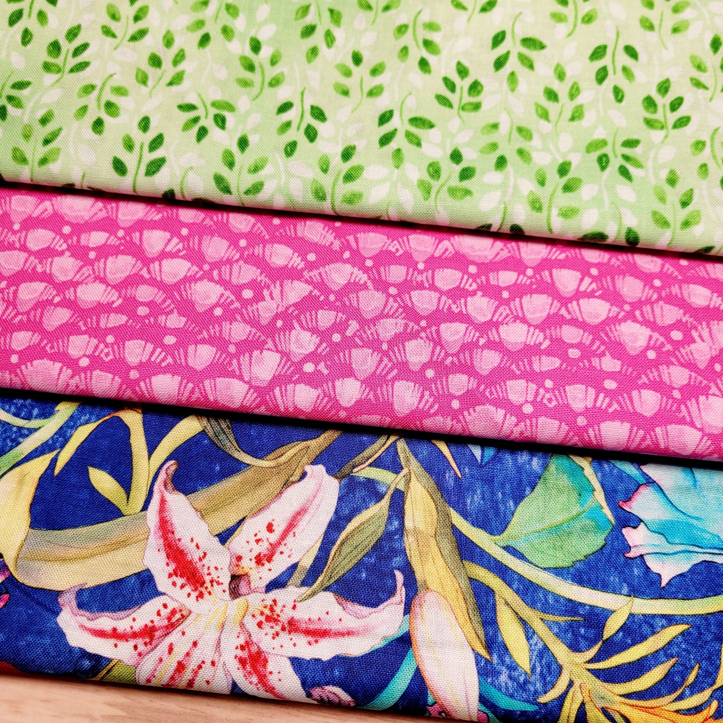 3-Yard Fabric Bundle - 1 Yard of Each of 3 Unique Fabrics -Curated and Specifically Designed for 3-Yard Quilt Patterns- 100% Cotton