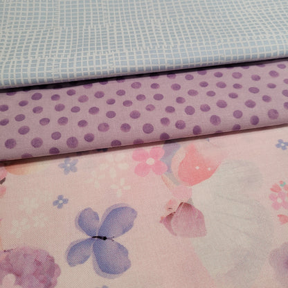 3-Yard Fabric Bundle - 1 Yard of Each of 3 Unique Fabrics -Curated and Specifically Designed for 3-Yard Quilt Patterns- 100% Cotton