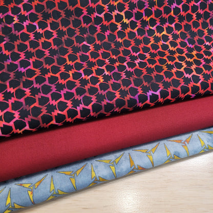 3-Yard Fabric Bundle - 1 Yard of Each of 3 Unique Fabrics -Curated and Specifically Designed for 3-Yard Quilt Patterns- 100% Cotton